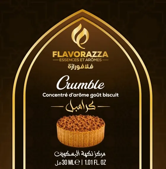 FLAVORAZZA — Crumble, concentré d'arôme goût biscuit
